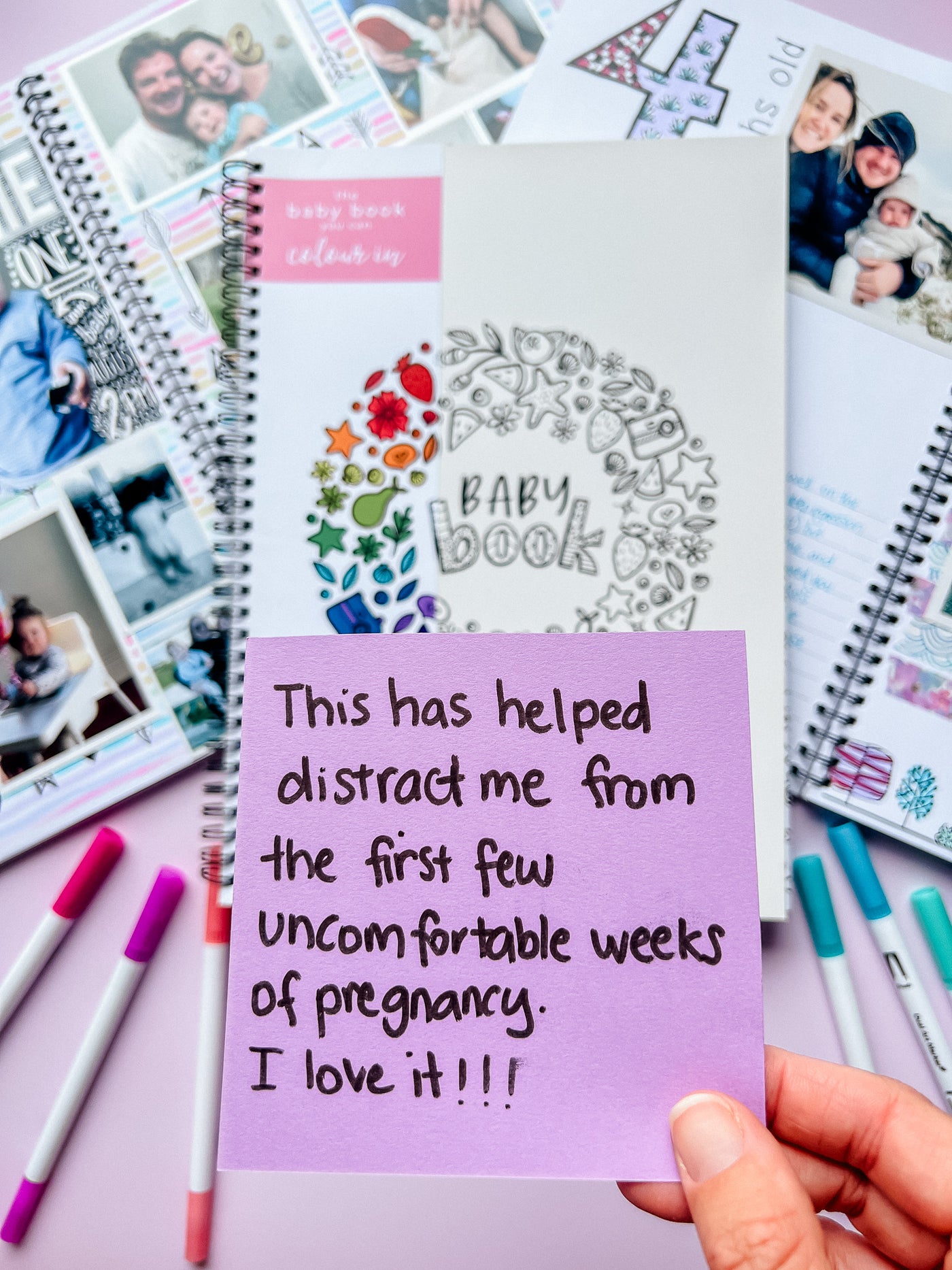 The Colour-Me-In Baby Book - A Baby Keepsake Book | Blueberry Co