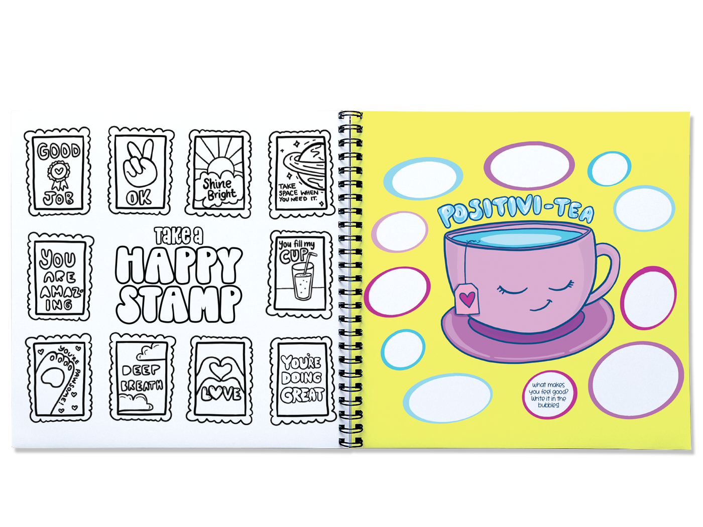 Cool Calm Kids Mindfulness Journal + Sticker Set