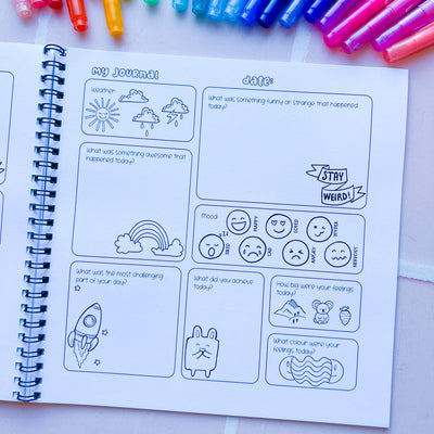 Cool Calm Kids Mindfulness Journal + Sticker Set