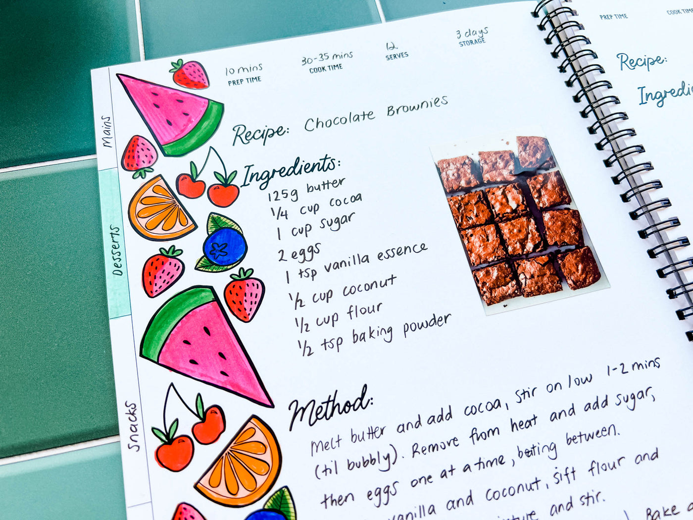 The Family Recipe Book | Personalise & Colour Me! | Blueberry Coo ...